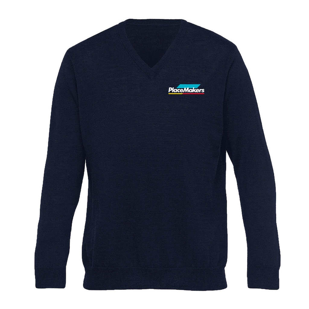 PlaceMakers Men's Merino V Neck Pullover*