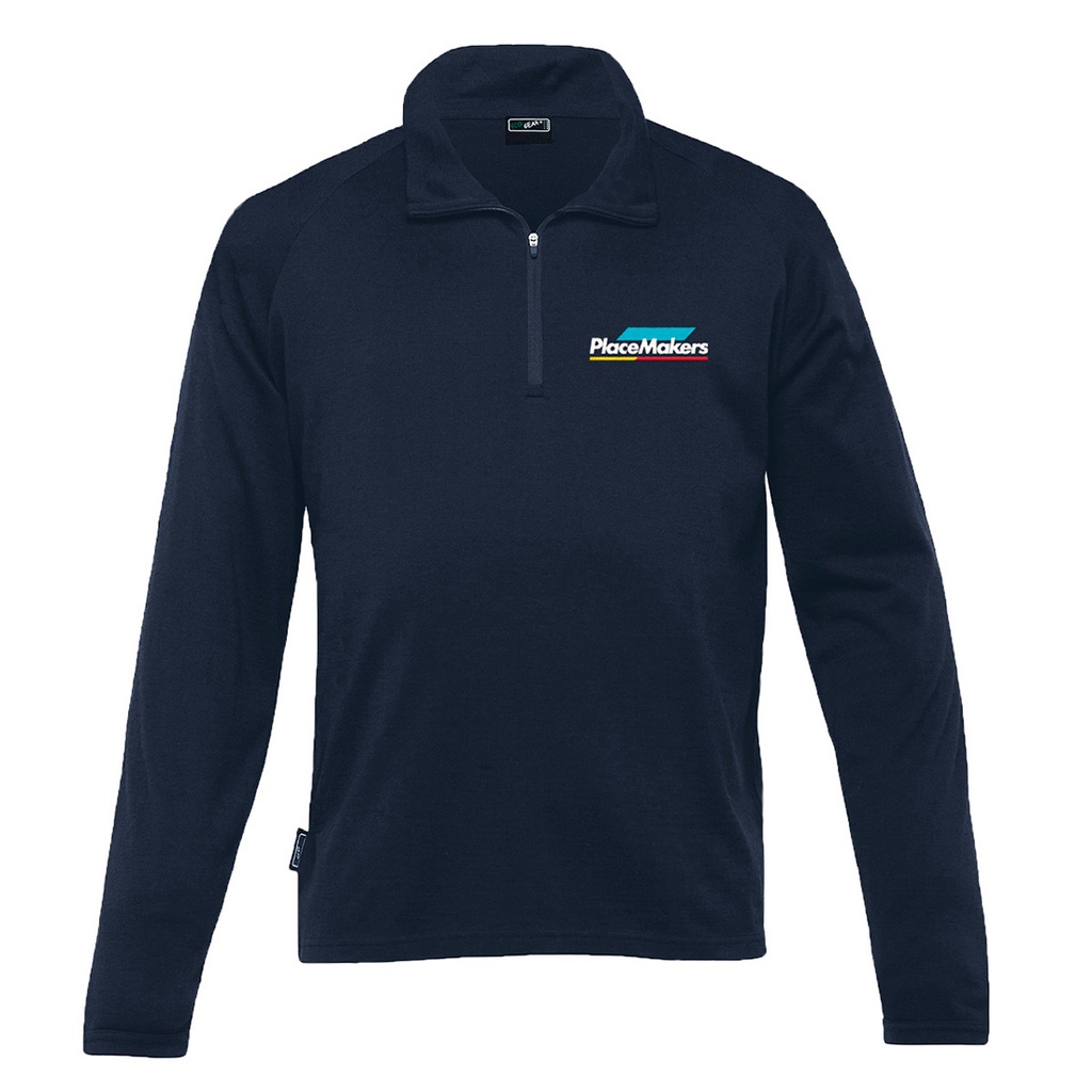PlaceMakers Men's Zip Merino Pullover*