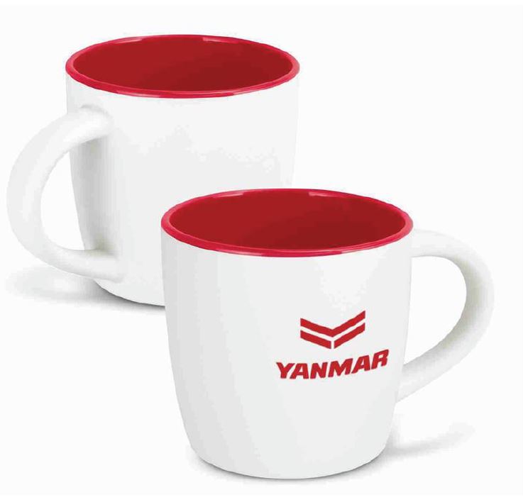 Yanmar Mocha 2-Tone Mug | White/Red