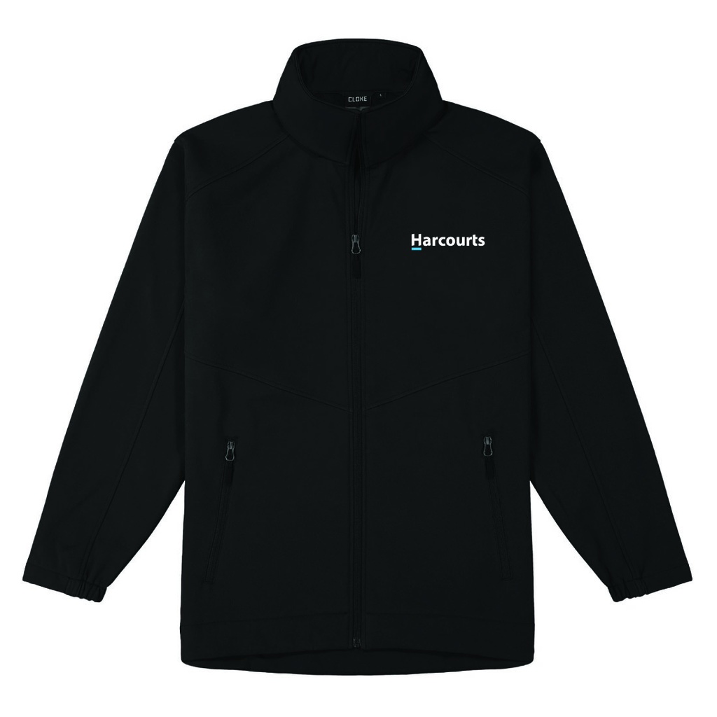 Harcourts Men's Aspiring Softshell Jacket | Black