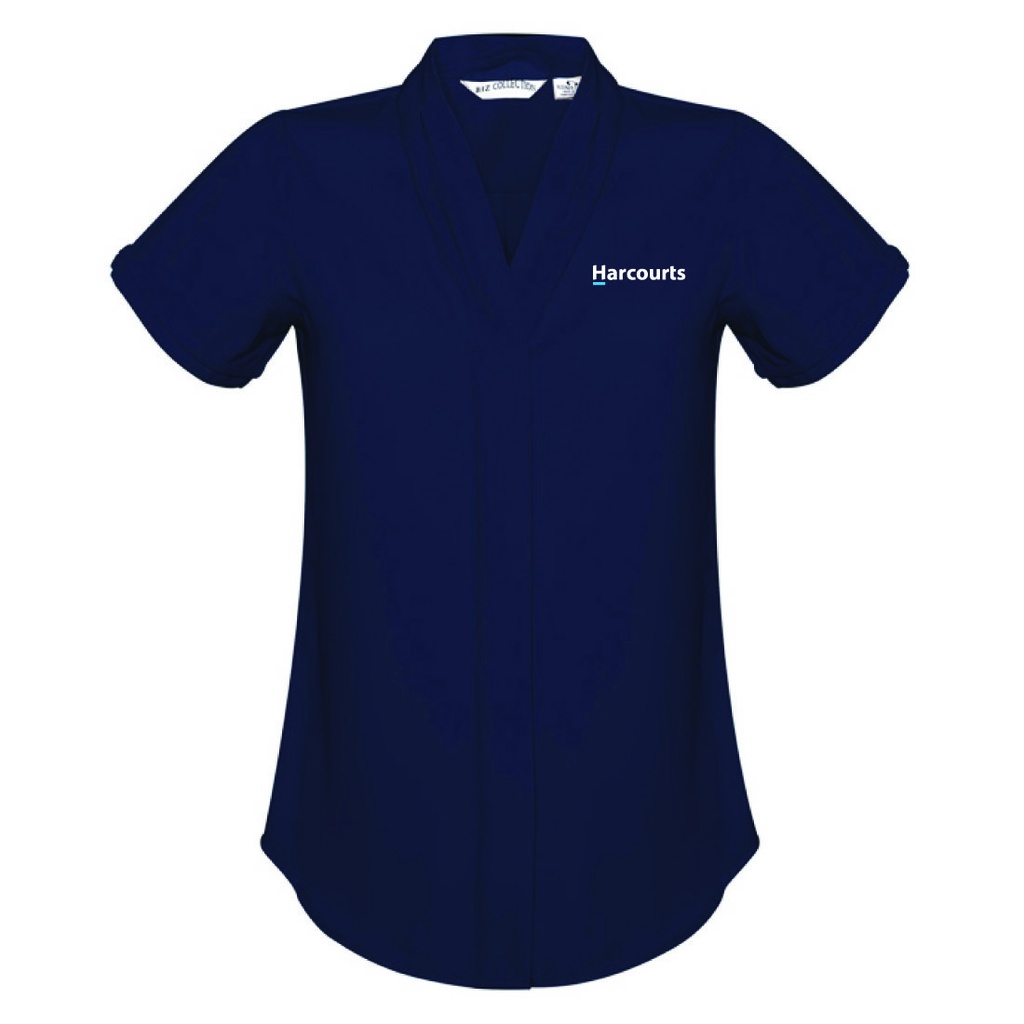Harcourts Madison Blouse - S/S | Navy