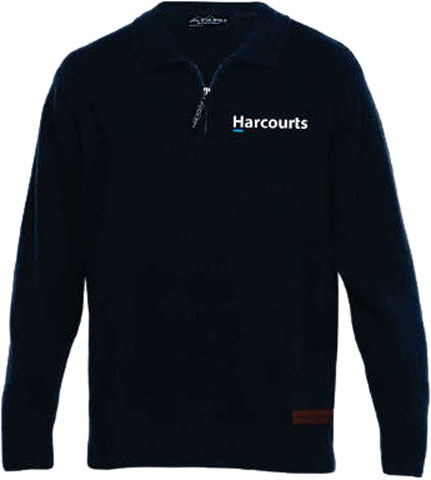 Harcourts 1/4 Zip Agri Station Jersey - Navy