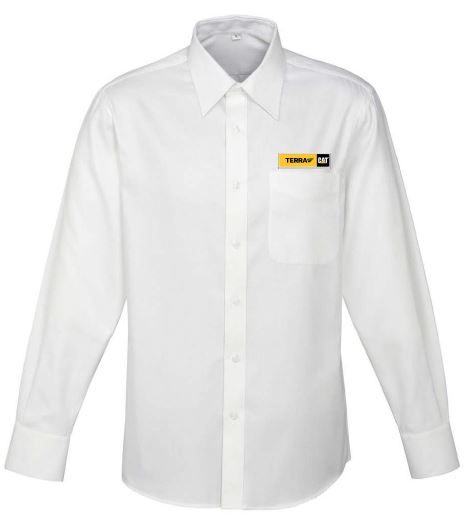 Terra Cat Men's LS Shirt - White