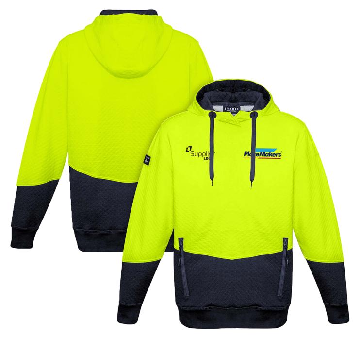 PlaceMakers Hi Vis Textured Hoodie Co-Branded