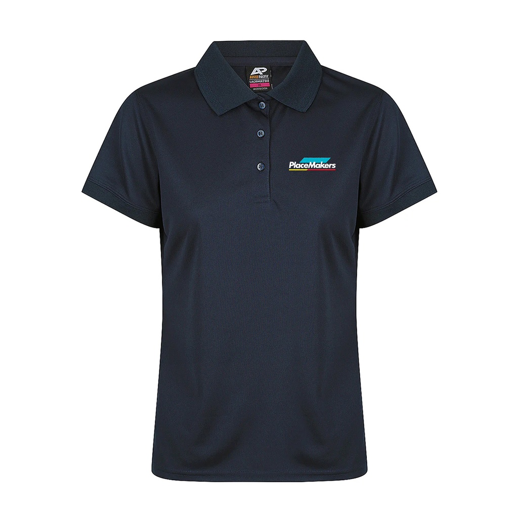 PlaceMakers Ladies Polo Shirt Navy*