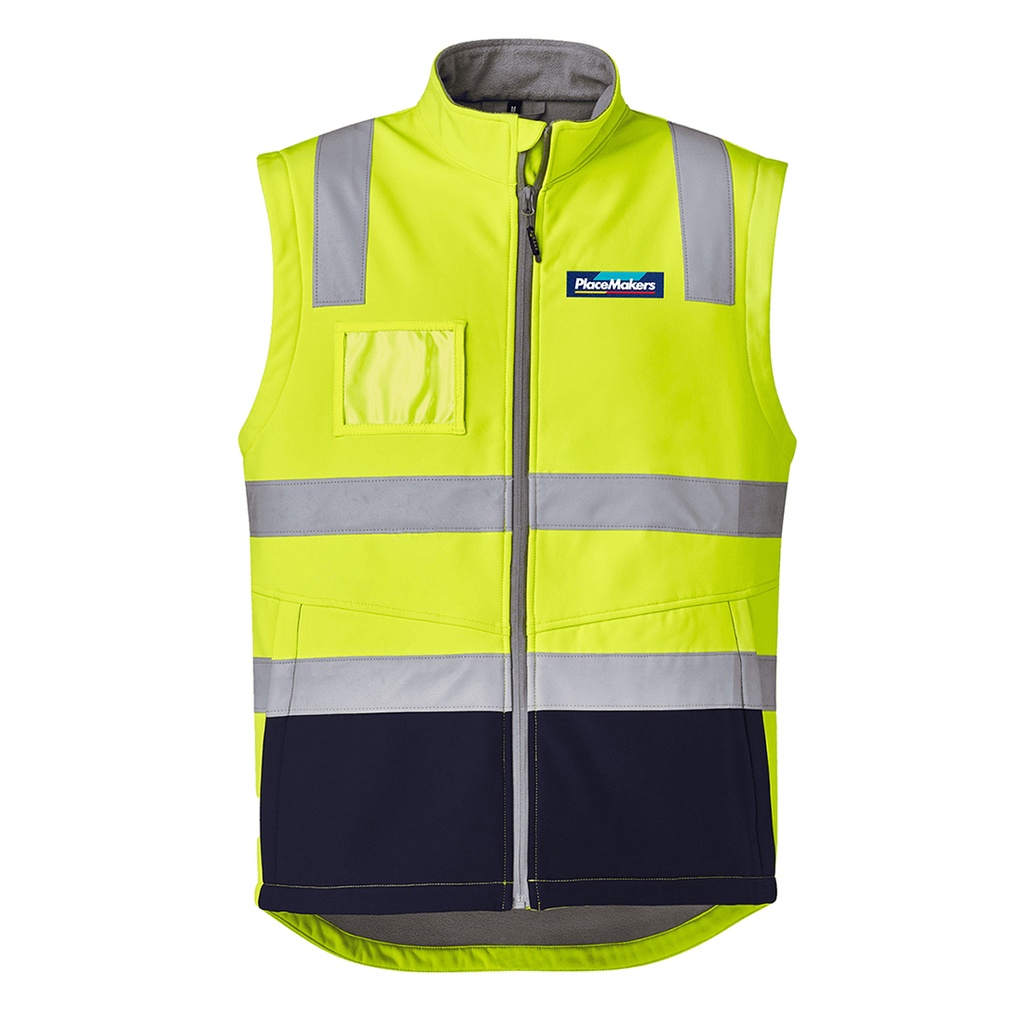 PlaceMakers Hi Vis Fleece Lined Vest NEW
