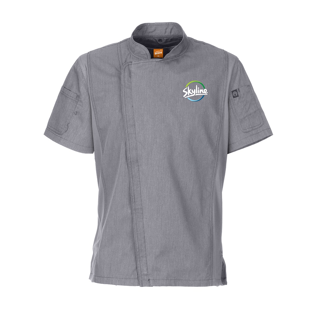 Skyline Men's Chefs Jacket | Grey