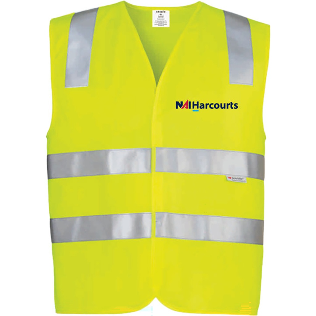 Harcourts Nai Unisex Hi Vis Basic Vest