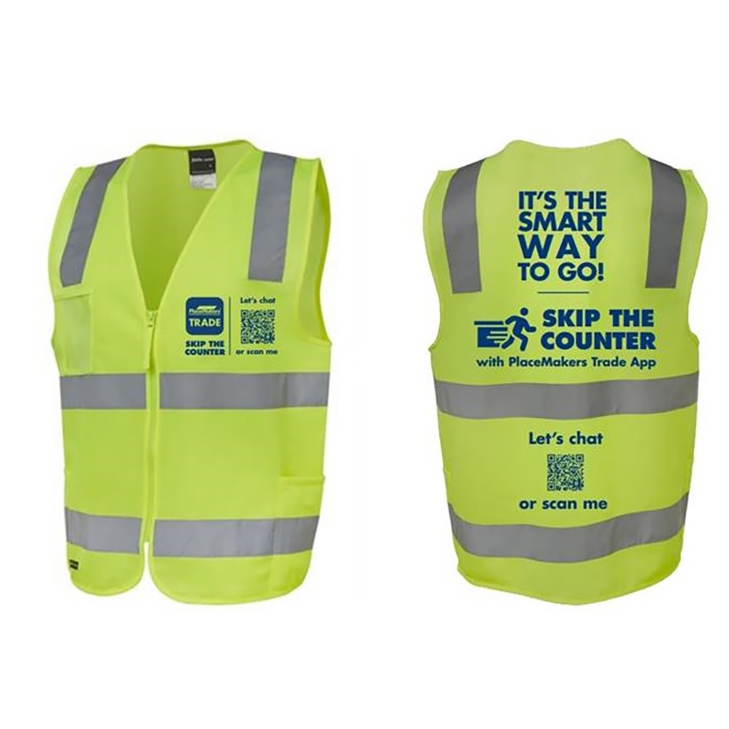 PlaceMakers Skip The Counter Hi Vis Vest