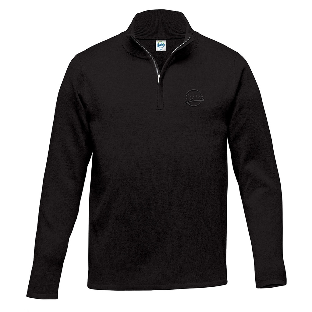 Skyline Men's 1/4 Zip Merino | Black