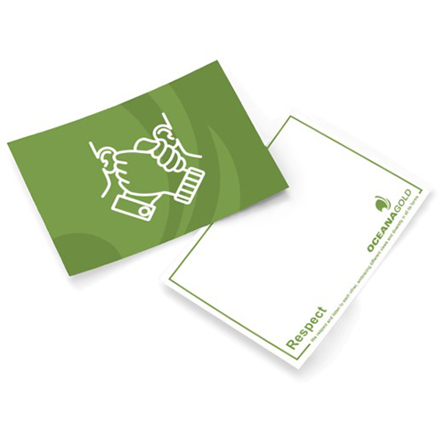 Oceana Gold Values Postcard - Respect
