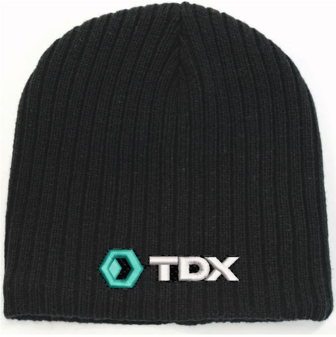 TDX Cable Knit Beanie - Black